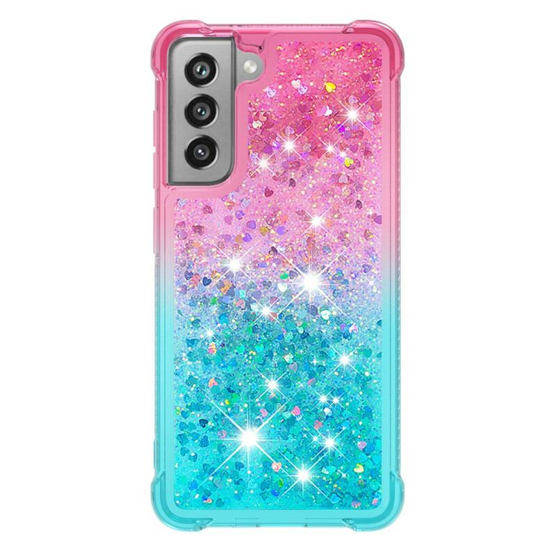 Coque Samsung Galaxy S21 FE Paillettes Colors