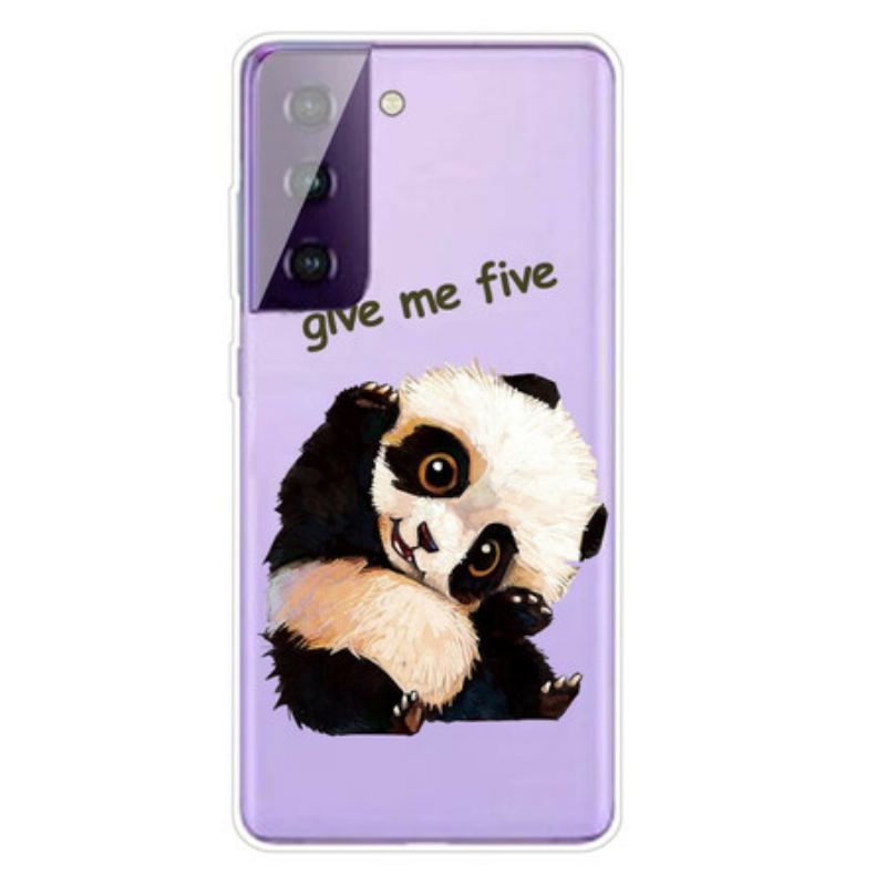 Coque Samsung Galaxy S21 FE Panda Give Me Five