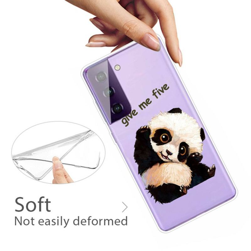 Coque Samsung Galaxy S21 FE Panda Give Me Five