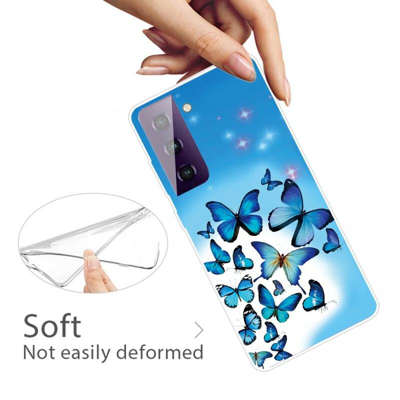 Coque Samsung Galaxy S21 FE Papillons Papillons