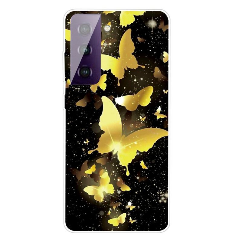 Coque Samsung Galaxy S21 FE Papillons Papillons