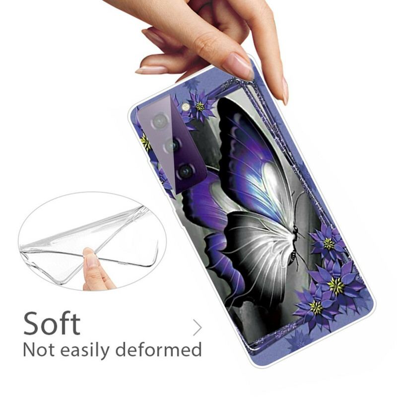 Coque Samsung Galaxy S21 FE Papillons Papillons