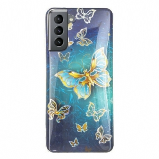 Coque Samsung Galaxy S21 FE Papillons Design