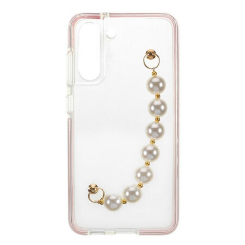 Coque Samsung Galaxy S21 FE Silicone Bracelet Perles