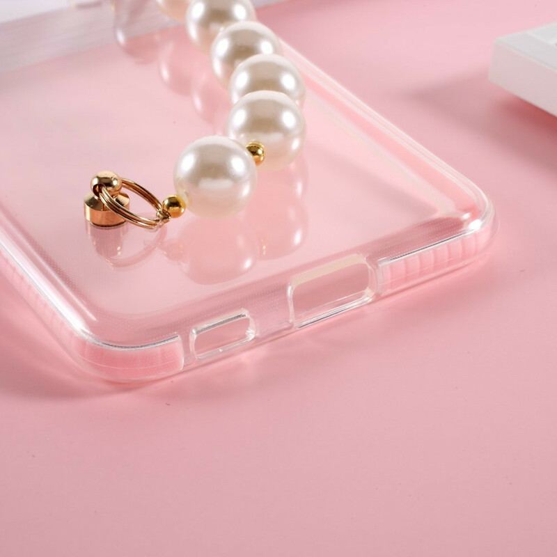 Coque Samsung Galaxy S21 FE Silicone Bracelet Perles