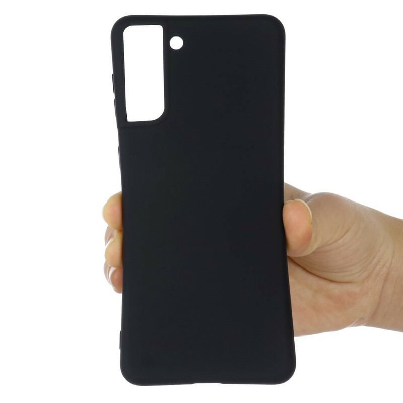 Coque Samsung Galaxy S21 FE Silicone Liquide avec Lanière