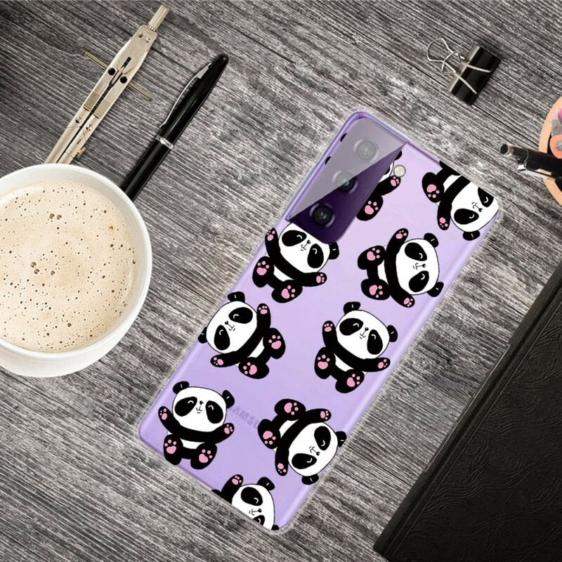 Coque Samsung Galaxy S21 FE Top Pandas Fun