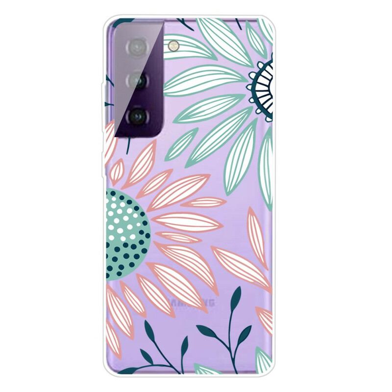 Coque Samsung Galaxy S21 FE Transparente Une Fleur