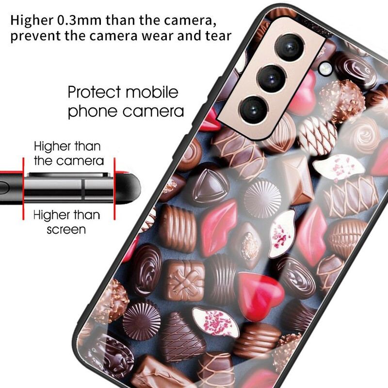 Coque Samsung Galaxy S21 FE Verre Trempé Chocolat