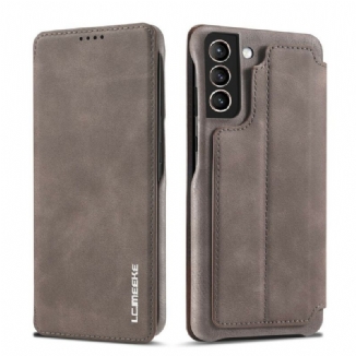 Flip Cover Samsung Galaxy S21 FE LC.IMEEKE Effet Cuir