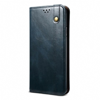 Flip Cover Samsung Galaxy S21 FE Simili Cuir Ciré