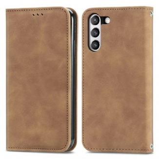 Flip Cover Samsung Galaxy S21 FE Simili Cuir Vintage