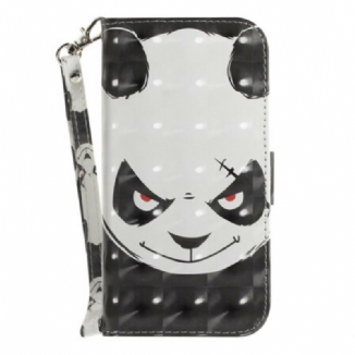 Housse Samsung Galaxy S21 FE Angry Panda à Lanière