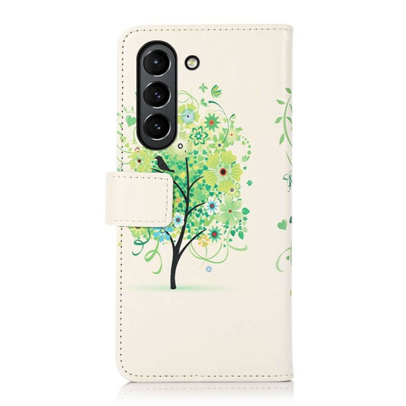 Housse Samsung Galaxy S21 FE Arbre Fleuri