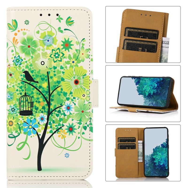 Housse Samsung Galaxy S21 FE Arbre Fleuri