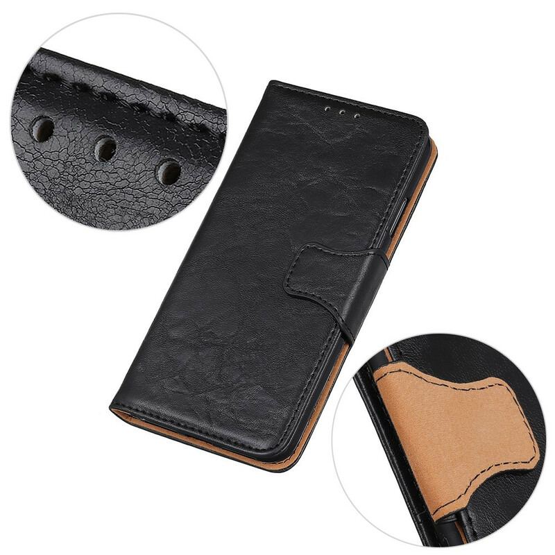 Housse Samsung Galaxy S21 FE Cuir Fendu Fermoir Réversible