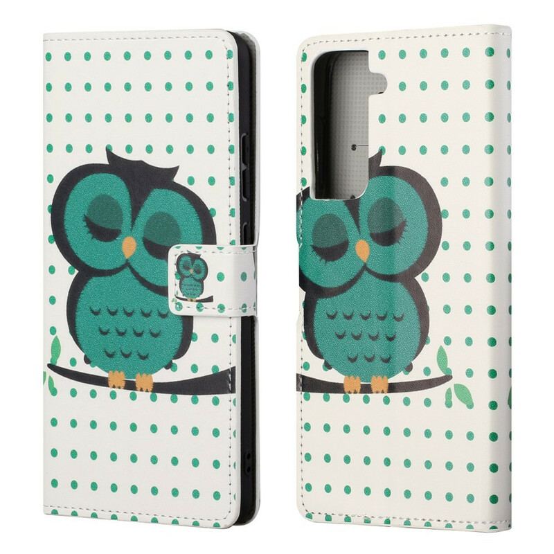 Housse Samsung Galaxy S21 FE Hibou Endormi