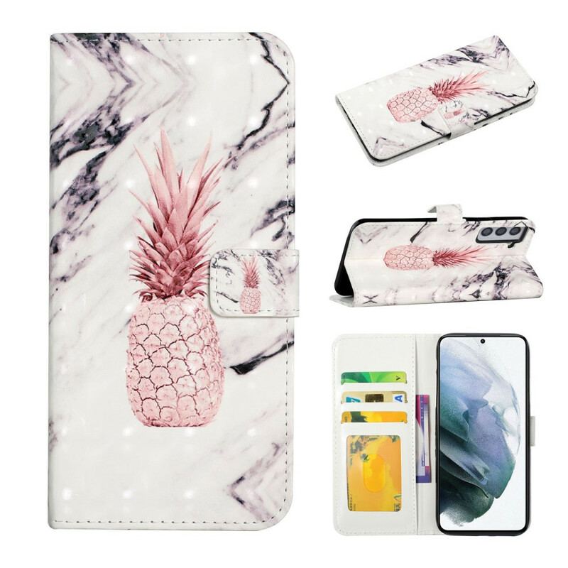 Housse Samsung Galaxy S21 FE Light Spot Ananas