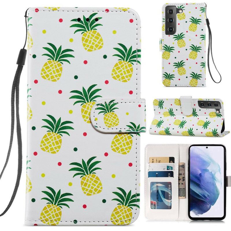 Housse Samsung Galaxy S21 FE Multiples Ananas