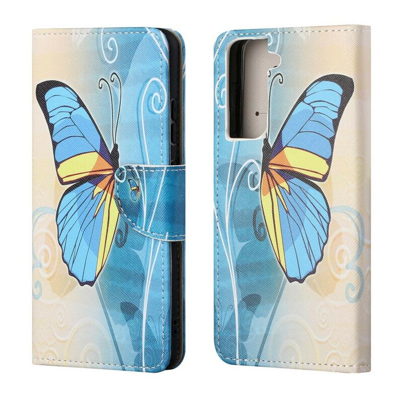 Housse Samsung Galaxy S21 FE  Papillons