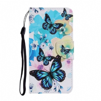 Housse Samsung Galaxy S21 FE Papillons et Fleurs d'Été