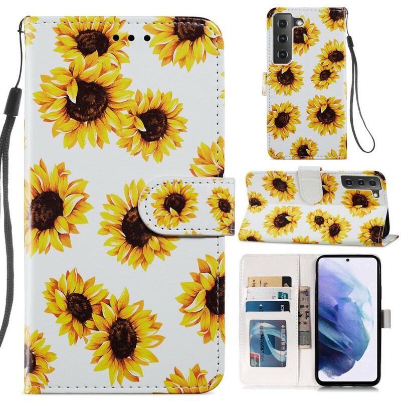 Housse Samsung Galaxy S21 FE Tournesols