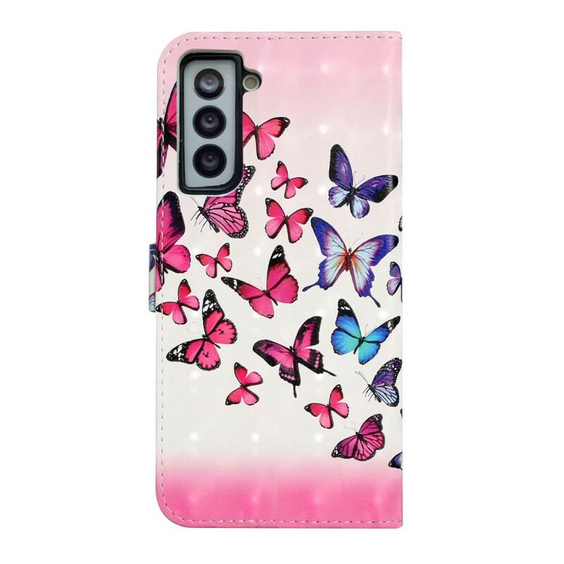 Housse Samsung Galaxy S21 FE Vol de Papillons