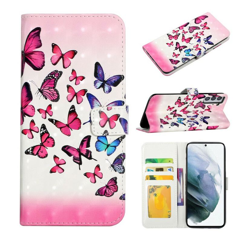 Housse Samsung Galaxy S21 FE Vol de Papillons