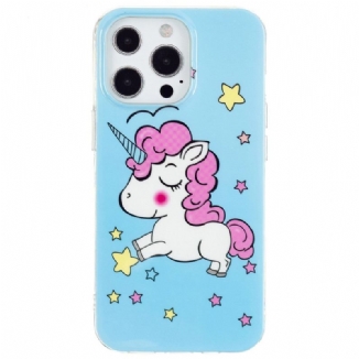 Coque iPhone 15 Pro Max Fluorescente Licorne