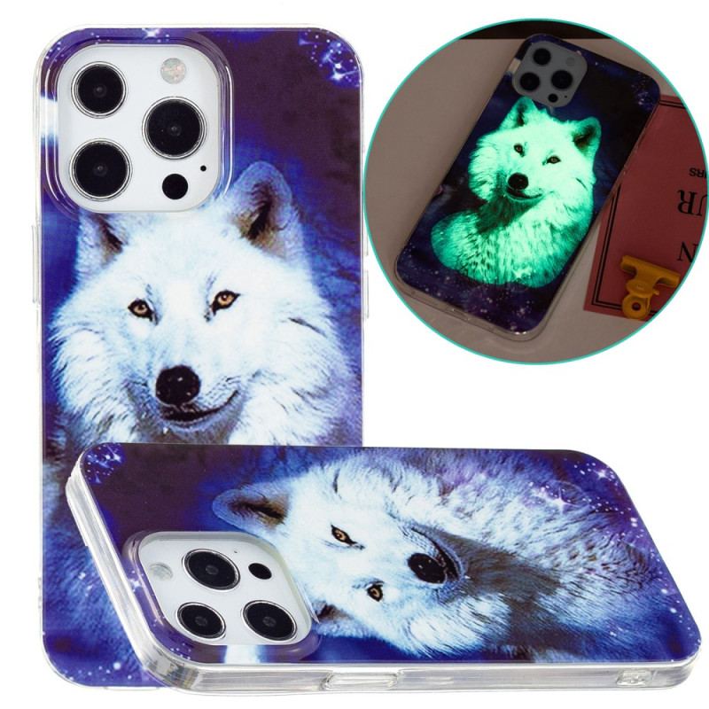 Coque iPhone 15 Pro Max Fluorescente Loup