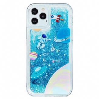 Coque iPhone 15 Pro Max Paillettes Espace