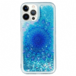 Coque iPhone 15 Pro Max Paillettes Mandala