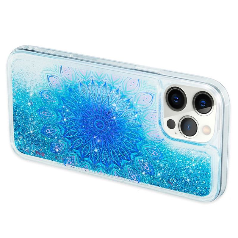 Coque iPhone 15 Pro Max Paillettes Mandala