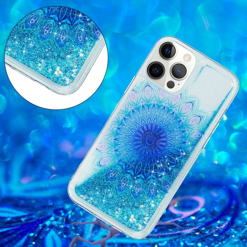 Coque iPhone 15 Pro Max Paillettes Mandala