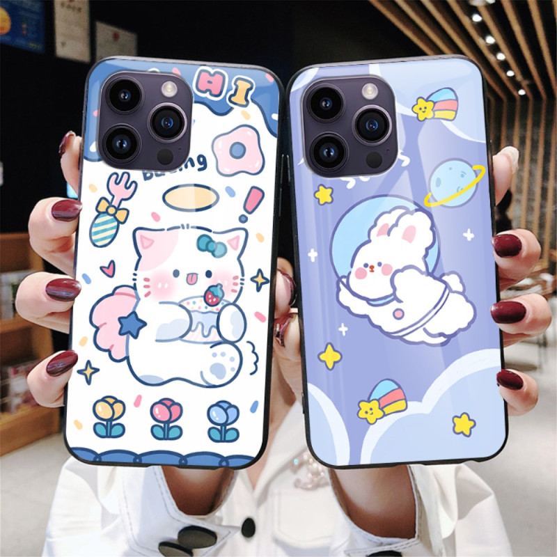 Coque iPhone 15 Pro Max Verre Trempé Happy Rabbit