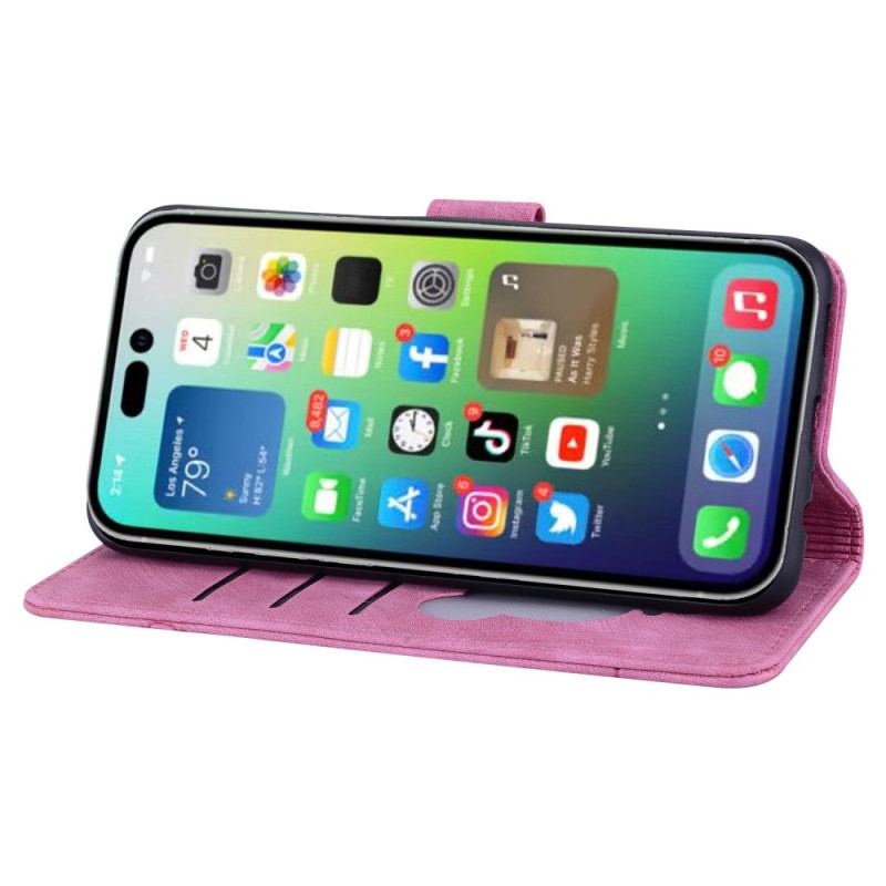 Housse iPhone 15 Pro Max Rêverie de Chat à Lanière