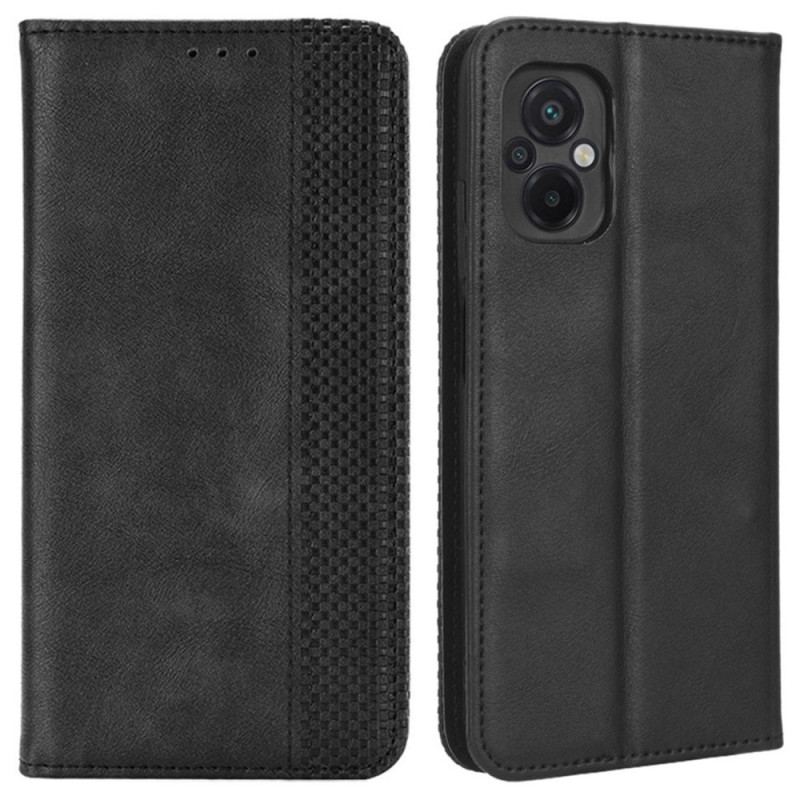 Flip Cover Poco M5 Style Cuir Stylisé