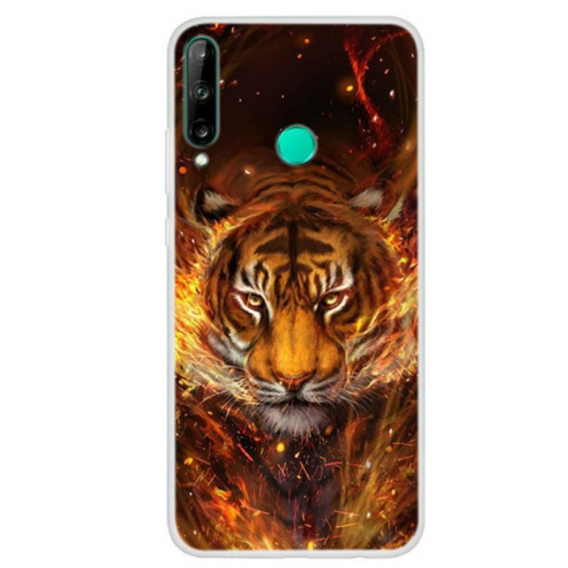 Coque Huawei P40 Lite E / Y7p Tigre de Feu