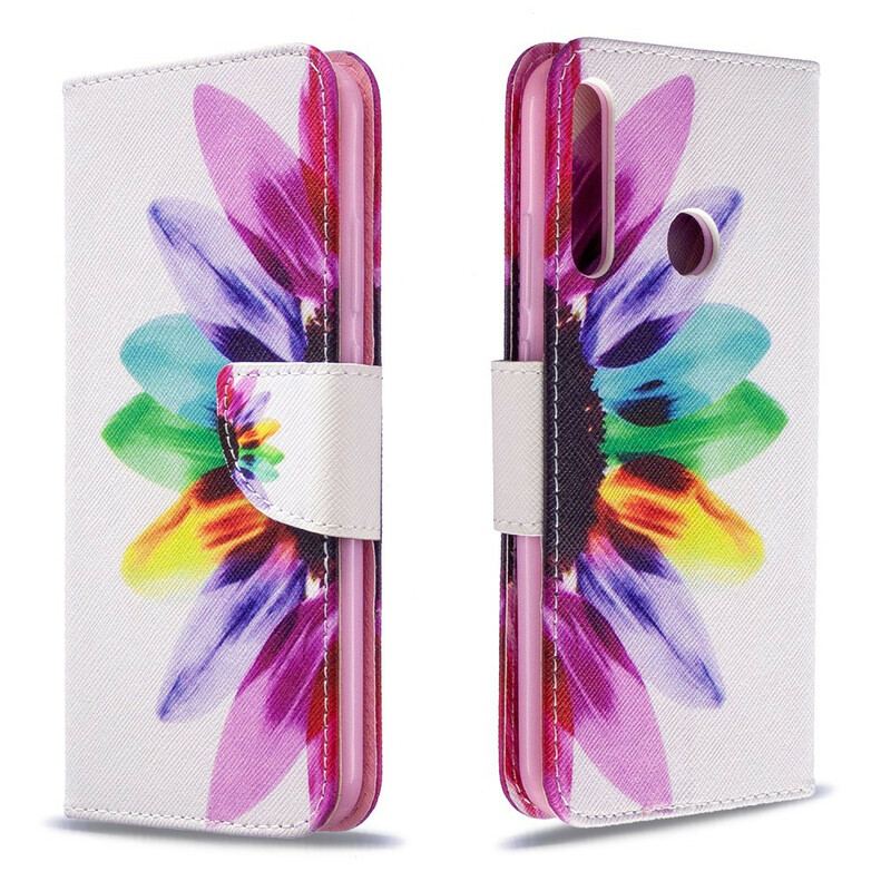 Housse Huawei P40 Lite E / Y7p Fleur Aquarelle