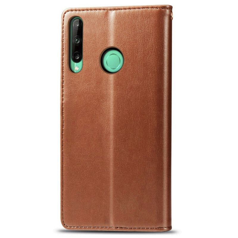 Housse Huawei P40 Lite E / Y7p Simili Cuir et Fermoir Vintage