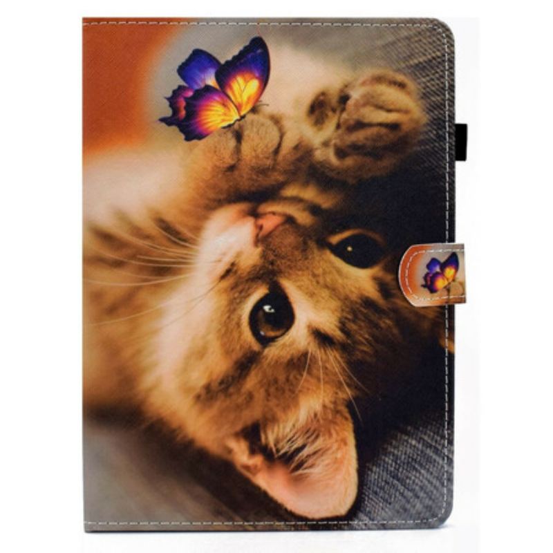 Housse iPad Air (2022) (2020) / Pro 11" Mon Chaton et Papillon