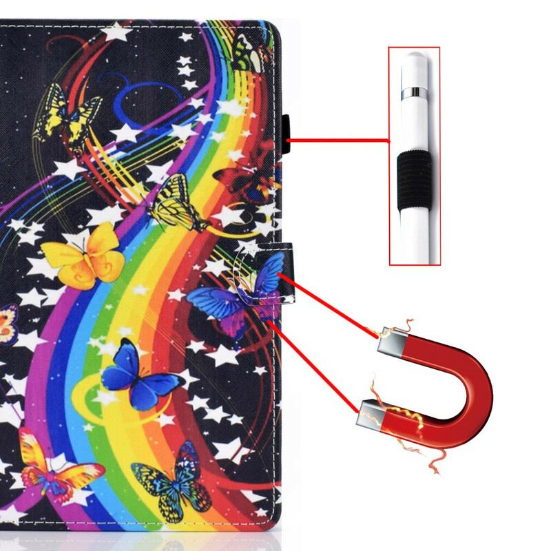 Housse iPad Air (2022) (2020) / Pro 11" Rainbow Butterflies