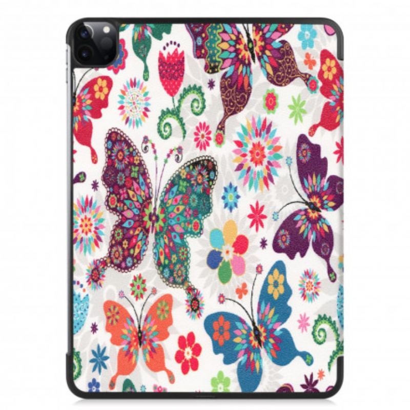 Smart Case iPad Pro 11" (2022) (2021) Porte-Stylet Fleurs Vintage