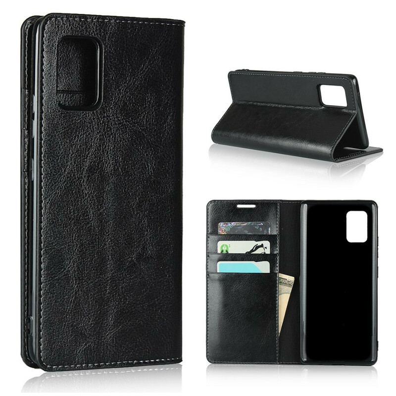 Flip Cover Samsung Galaxy A51 5G Cuir Véritable