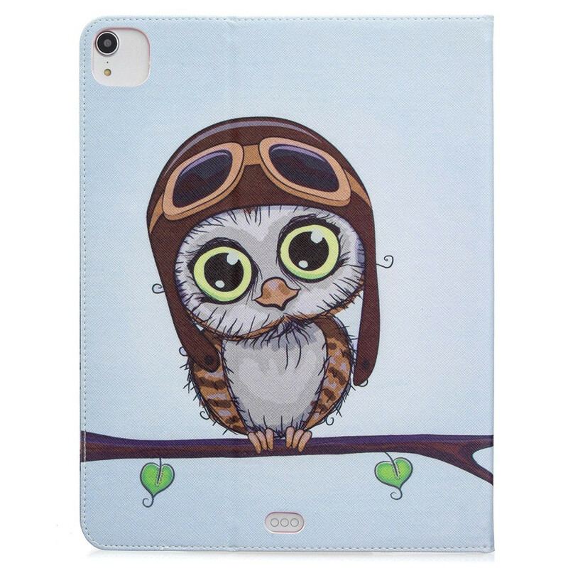 Housse iPad Pro 12.9" Motif Imprimé Hibou