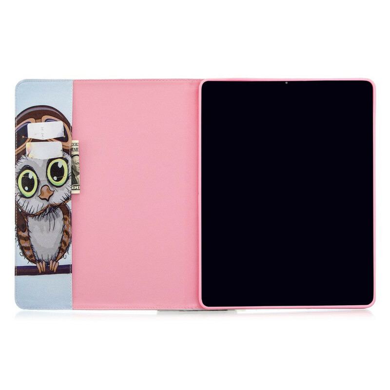 Housse iPad Pro 12.9" Motif Imprimé Hibou