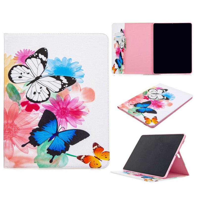 Housse iPad Pro 12.9" Motif Imprimé Papillons