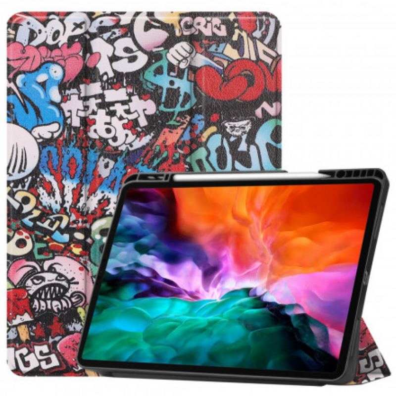 Smart Case iPad Pro 12.9" Porte-Stylet Graffitis