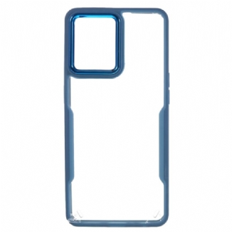 Coque Oppo Reno 7 Transparente Acrylique et Contour Coloré