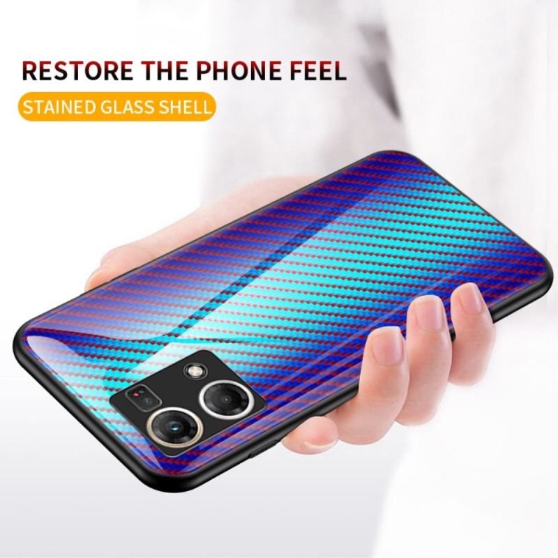 Coque Oppo Reno 7 Verre Trempé Fibre Carbone